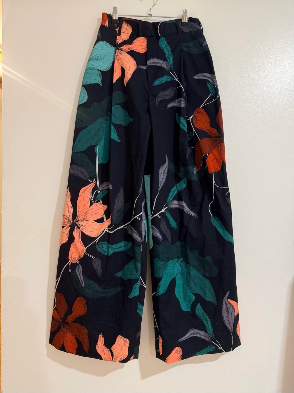 NWT THE KIT Leigh Trouser in Large Upstate Florals Wide Leg Pants Size 6